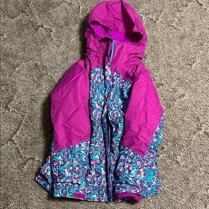 Columbia Kids Pink and Blue Puffer Jacket